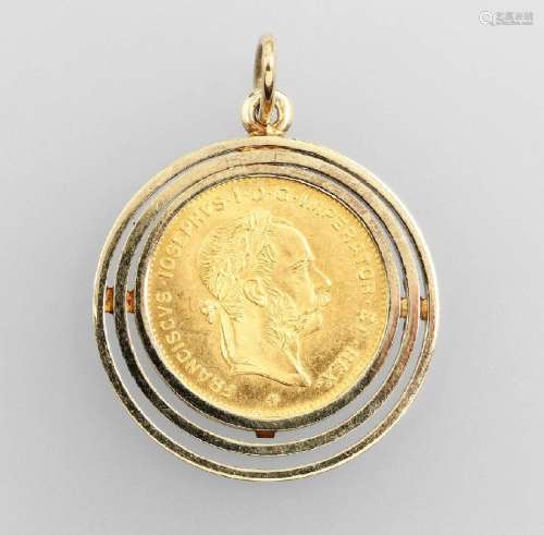 Coin pendant, YG 585/000