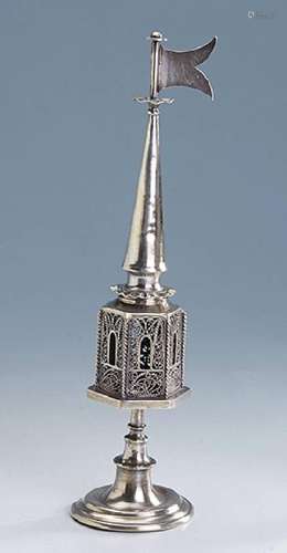 Seasoning tower, Russia, approx. 1880s, 84 silver