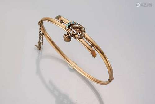 Bangle approx. 1880/90, metal gold plated