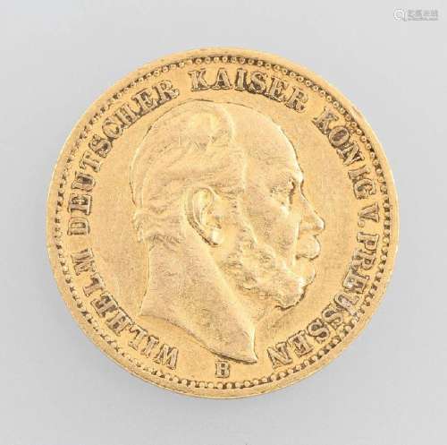 Gold coin, 20 Mark, German Reich, 1875