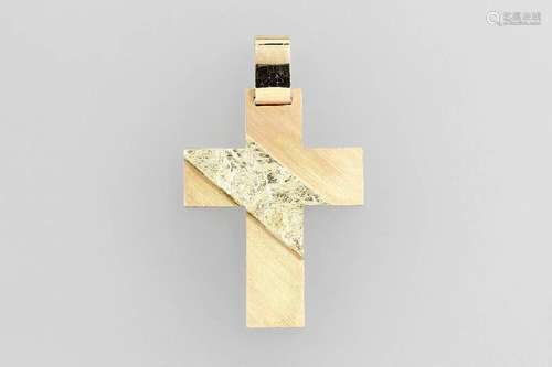 14 kt gold crosspendant