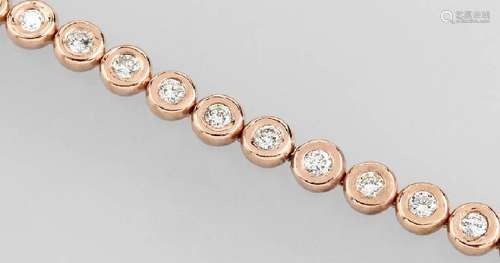 14 kt gold rivierebracelet with brilliants