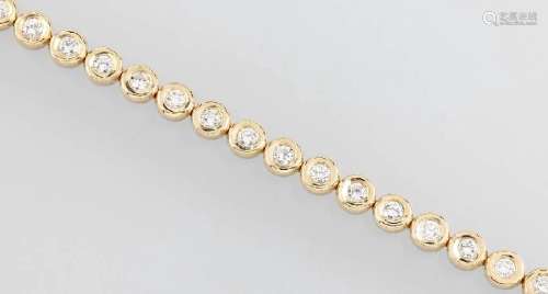 14 kt gold rivierebracelet with brilliants