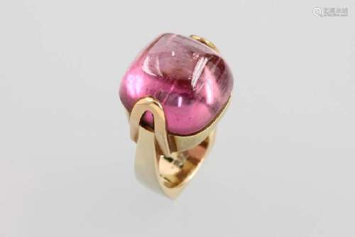 14 kt gold ring with tourmaline