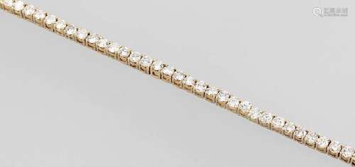 14 kt gold rivierebracelet with brilliants