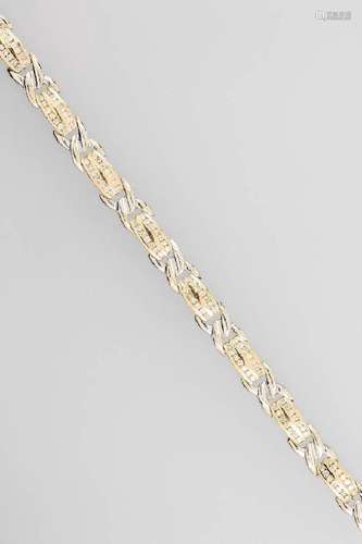 14 kt gold bracelet with brilliants