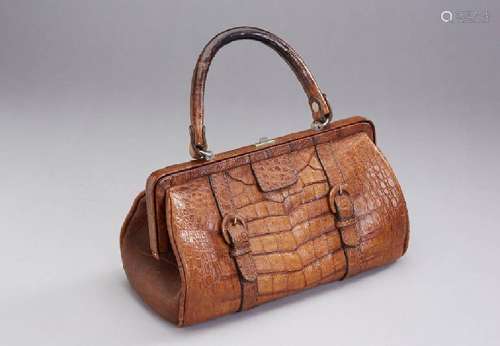 Small JAGUAR doctors Bag made crocodile leather