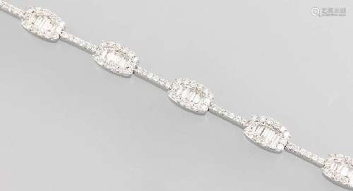 18 kt gold bracelet with diamonds