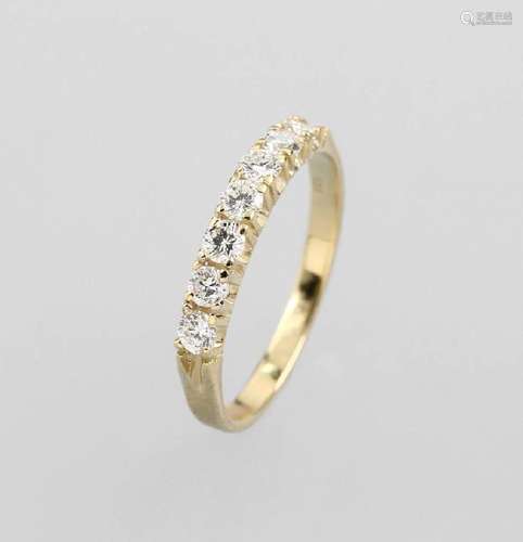 14 kt gold ring with brilliants