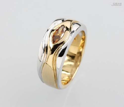 18 kt gold ring with diamond