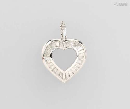 18 kt Gold Heartpendant with diamonds