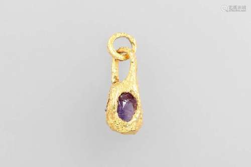 14 kt gold LAPPONIA pendant with amethyst