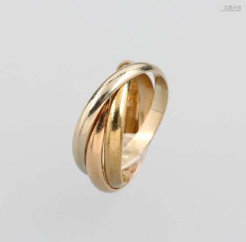 18 kt gold Cartier ring Trinity