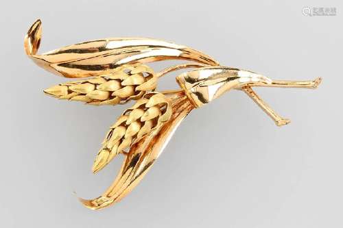 18 kt gold brooch 'ears'