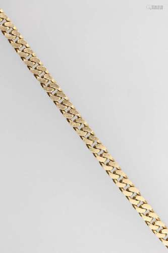 18 kt gold flat curb bracelet