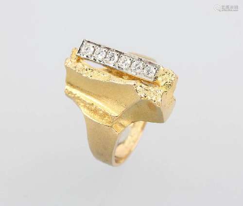 18 kt gold LAPPONIA ring with brilliants