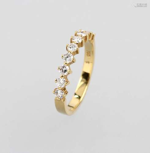 18 kt gold halfmemoryring with brilliants