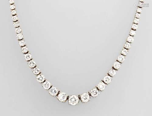 14 kt gold necklace with brilliants