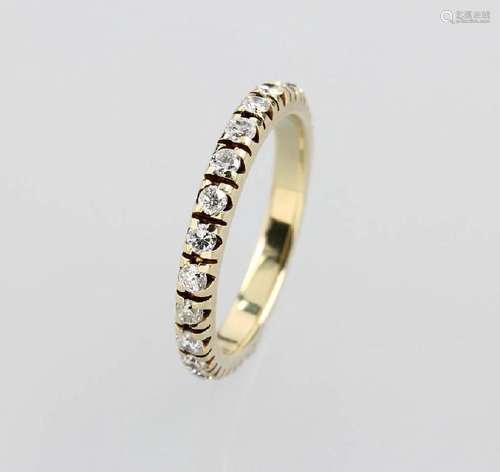 14 kt gold memoryring with brilliants