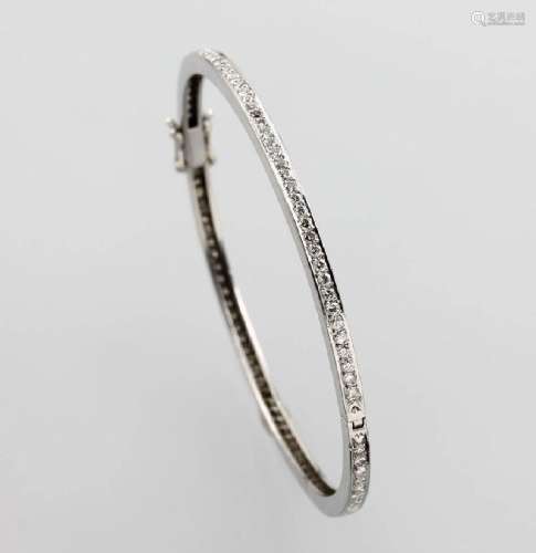 14 kt gold bangle with brilliants