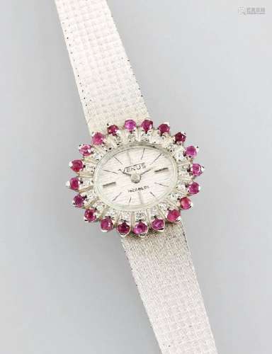 Ladies' gold wristwatch 'Venus' with rubies and