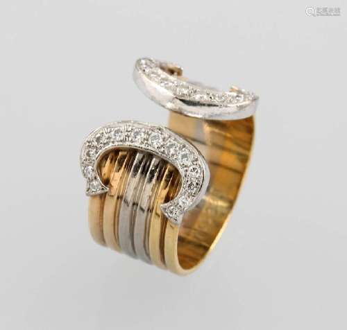 18 kt gold CARTIER ring with brilliants