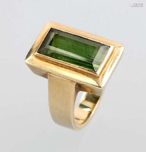 14 kt gold ring with tourmaline