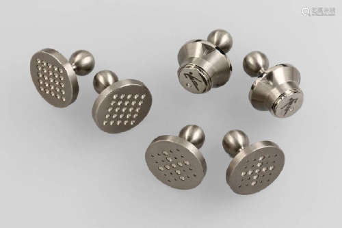 Lot 3 pairs of cuff links by THEO MEISTER