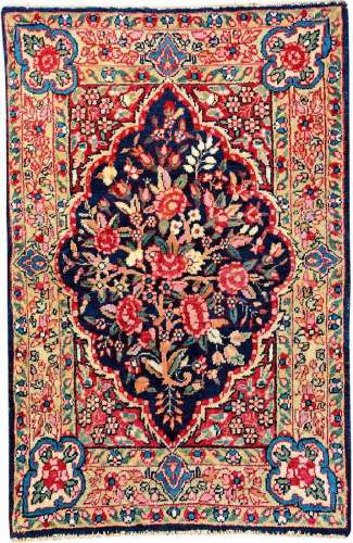 Kirman-Lavar 'Pushti Rug',