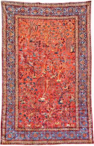 Silk Kashan 'Carpet' (Paradise Design),