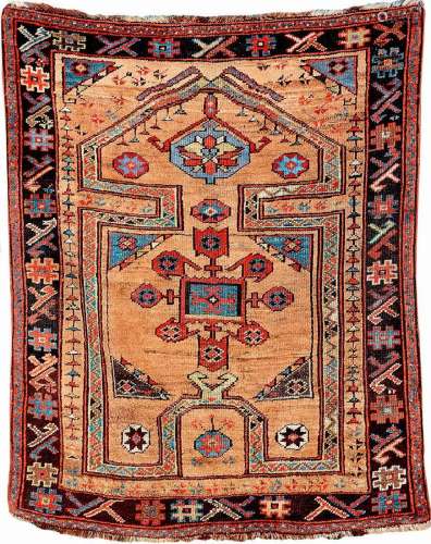 'Camel Wool' Konya 'Prayer Rug' (Keyhole Design),