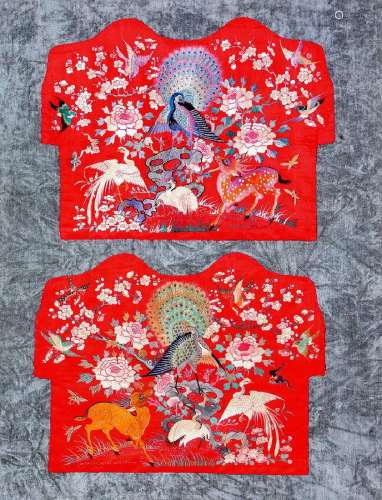Chinese Silk Textiles 'Seat Covers',