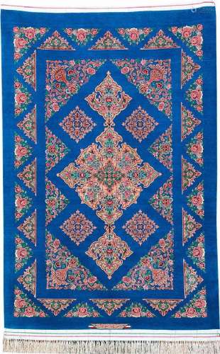 'Part-Silk' Isfahan Mehdiei '10 Kheft' Rug (Signed),