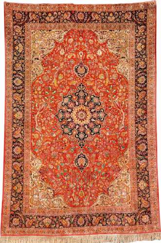 Silk Tabriz 'Carpet',
