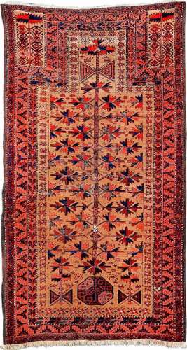 Belutsch 'Prayer Rug' (Camel-Wool Grounded),