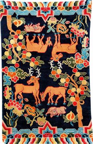 Tibetan Shigatse 'Goyul Hanging-Rug',