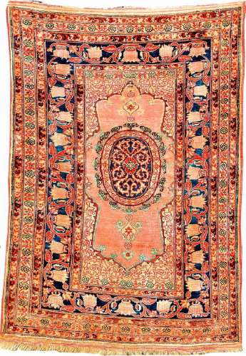 Silk Tabriz Hadji-Jalili 'Rug',