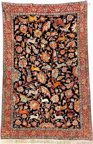 Silk Qum Shakeri 'Carpet',