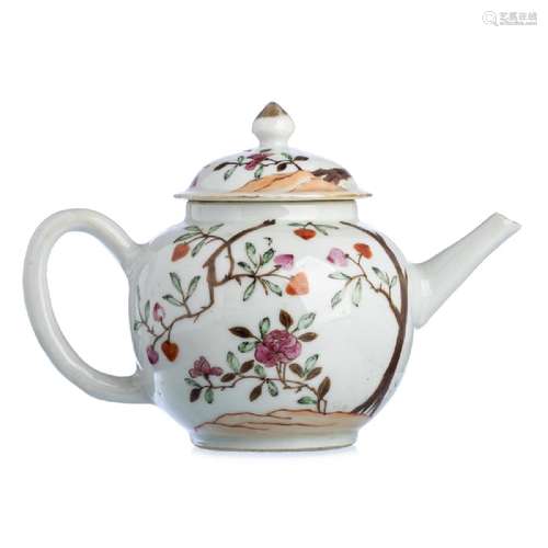 Chinese Porcelain 'peach tree' Teapot, Qianlong