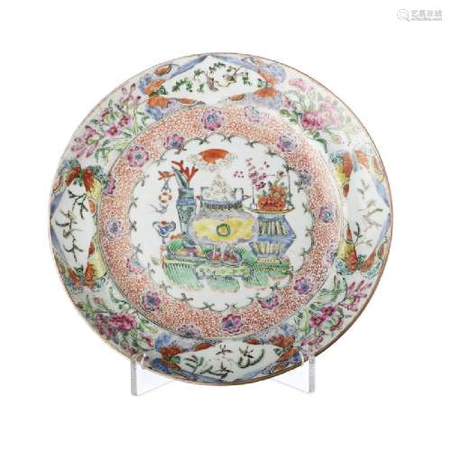 Chinese Porcelain figural plate, Minguo