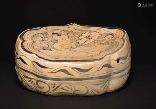 A PAINTED CIZHOU PILLOW , Song Dynasty