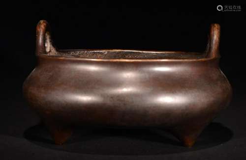 A BRONZE CENSER , Qing Dynasty