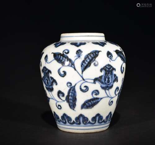A BLUE AND WHITE VASE  , Ming Dynasty