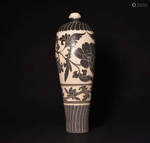 A CARVED CIZHOU MEIPING , Song Dynasty