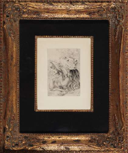 皮耶尔·奥古斯特·雷诺阿 帽子的寄托 侵蚀铜版画