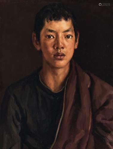 杨飞云 2007年作 西藏青年 布面　油画