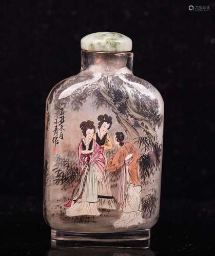 CHINESE INTERIOR PAINTED SNUFF BOTTLE