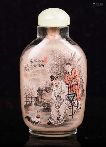 CHINESE INTERIOR PAINTED SNUFF BOTTLE