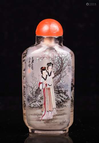 CHINESE INTERIOR PAINTED SNUFF BOTTLE