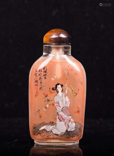 CHINESE INTERIOR PAINTED SNUFF BOTTLE